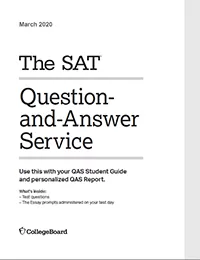 SAT March 2020 International Question and Answer paper (PDF)