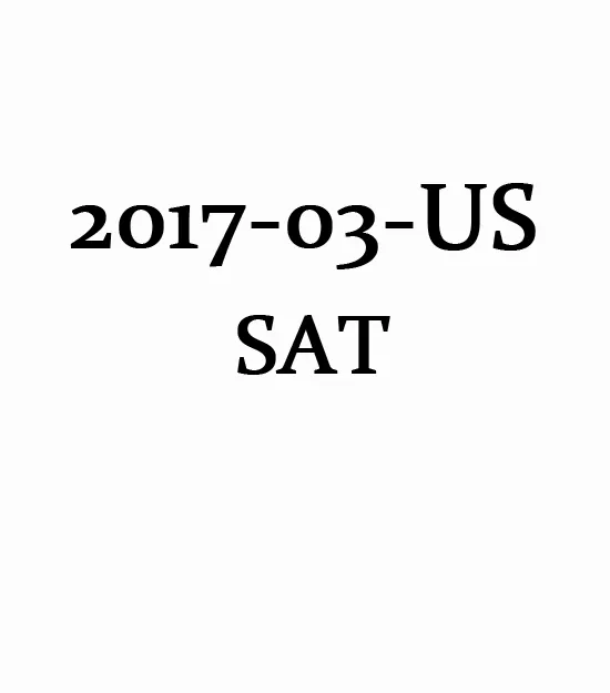March 11,2017 SAT Test Question and Answer Service paper (PDF)第0张