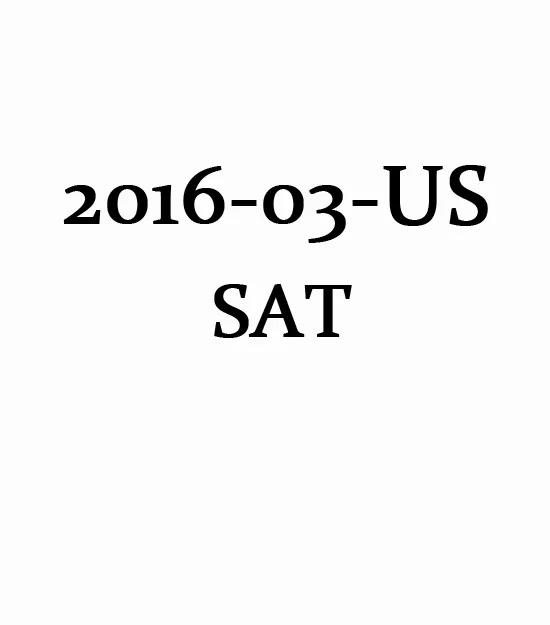 SAT 2016 March test and Answer paper (PDF)第0张