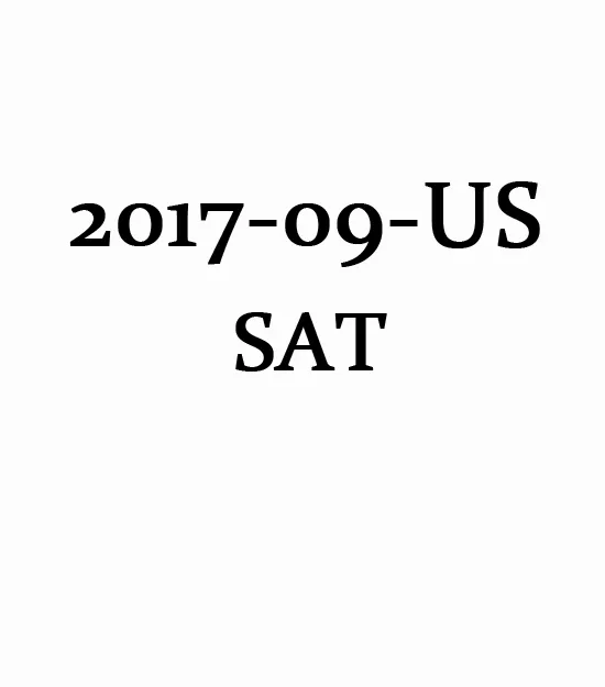 September 2017 US SAT Test Question and Answer Service Paper(PDF)第0张