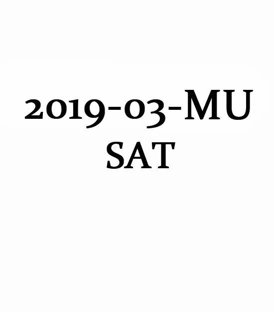 March 2019 US SAT (Make UP) Test QAS Paper(PDF)第0张