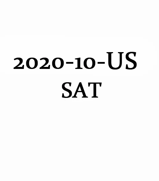 October 2020 North America SAT Test QAS and Answer Paper(PDF)第0张