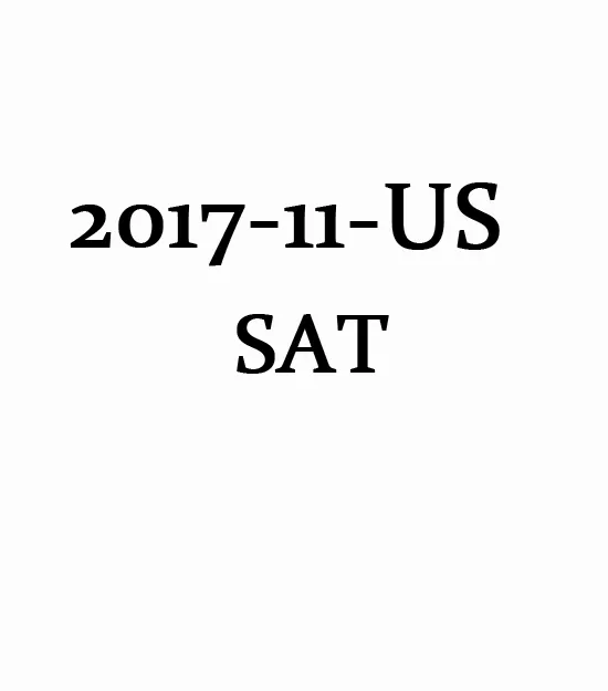 November 2017 North America SAT Test Question and Answer Service Paper(PDF)第0张