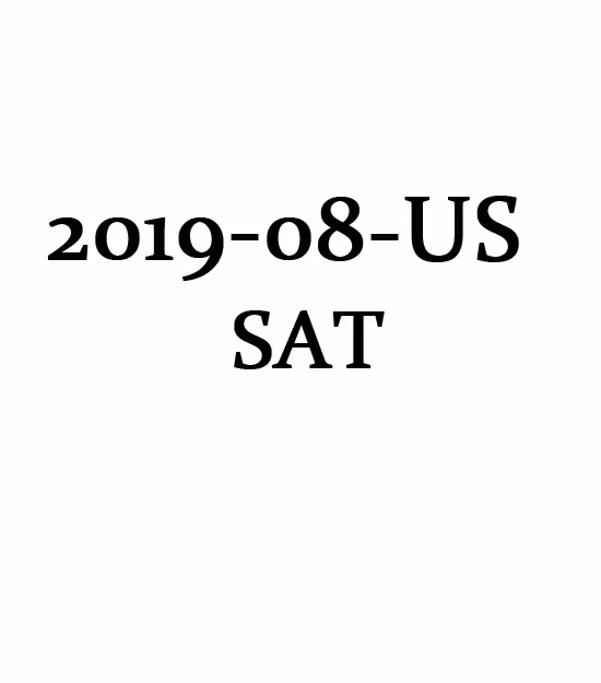August 2019 North America  SAT Test QAS Paper(PDF)第0张