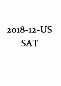 December 2018 US SAT Test QAS Paper
