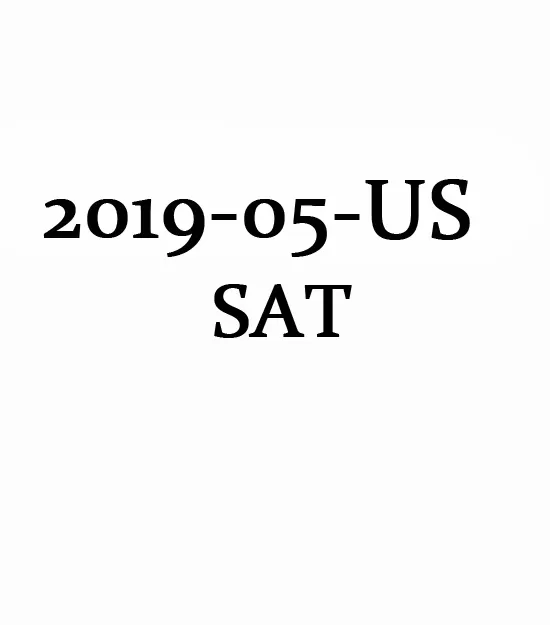 May 2019 US SAT Test Question and Answer Service Paper(PDF)第0张