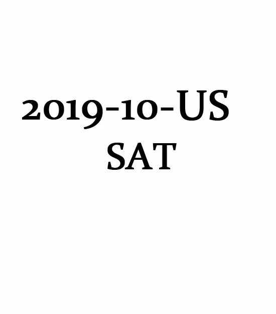 October 2019 North  America SAT Test QAS Paper(PDF)第0张