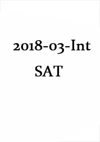 March 2018 International SAT Test QAS Paper（PDF）
