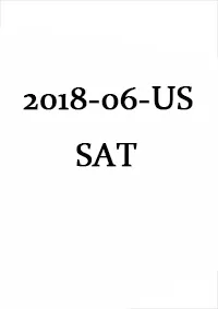 June 2018 North America SAT Test Question and Answer Service Paper(PDF)