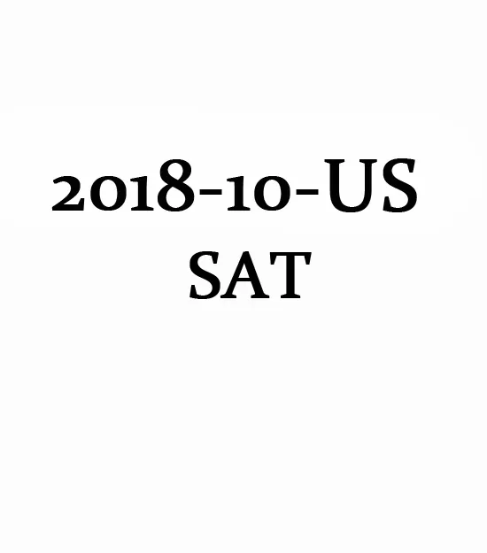 October 2018 US SAT Test Question and Answer Service Paper第0张