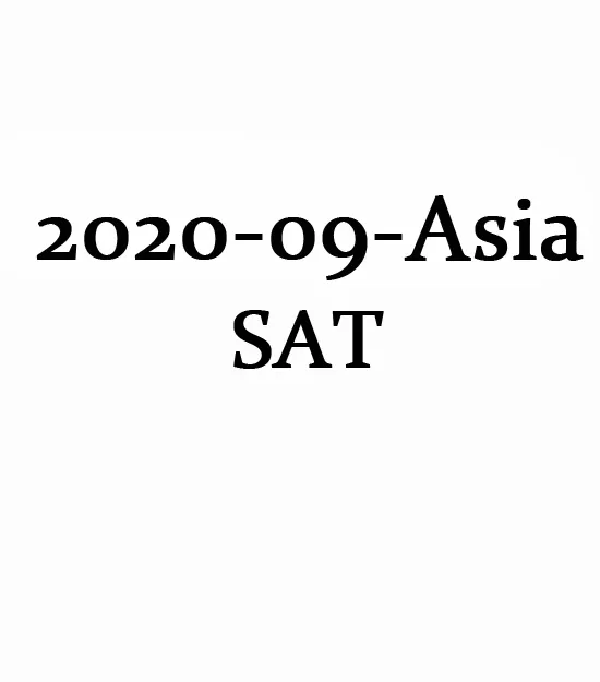 September 2020 International SAT Test QAS and Answer Paper(PDF)​​​​​​​第0张