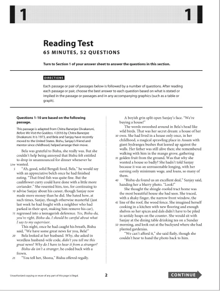 SAT May,8 2021 USA Test QAS and Answer (PDF)第1张