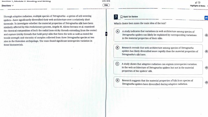 December 2025 International digital sat test QAS and Answer (A) pdf