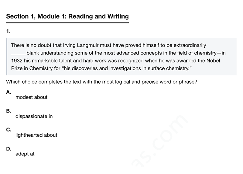 September 2026 Digital SAT test paper and Answer PDF(C)